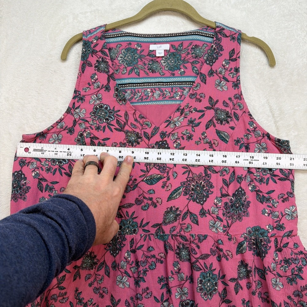J. Jill Pink Floral Maxi Dress - Picture 5 of 10